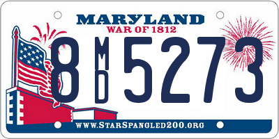 MD license plate 8MD5273