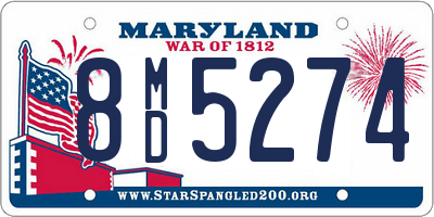 MD license plate 8MD5274