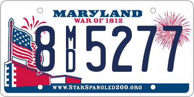 MD license plate 8MD5277