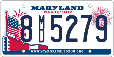 MD license plate 8MD5279