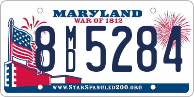 MD license plate 8MD5284