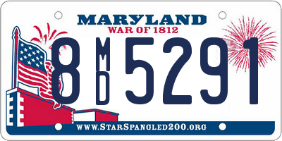 MD license plate 8MD5291