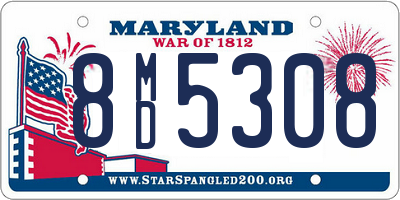 MD license plate 8MD5308