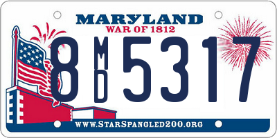 MD license plate 8MD5317