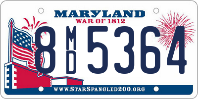 MD license plate 8MD5364