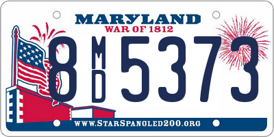 MD license plate 8MD5373