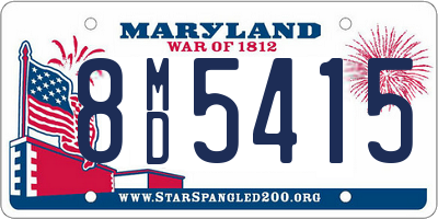 MD license plate 8MD5415