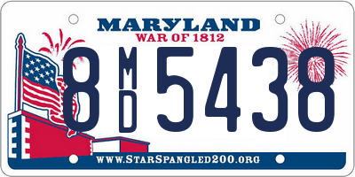 MD license plate 8MD5438