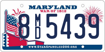 MD license plate 8MD5439