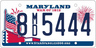 MD license plate 8MD5444