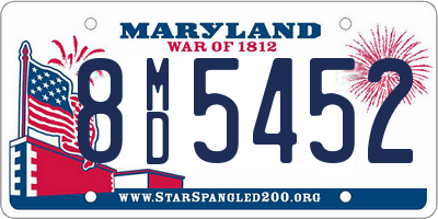 MD license plate 8MD5452