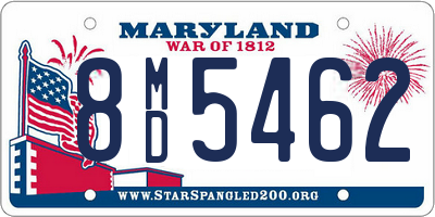 MD license plate 8MD5462