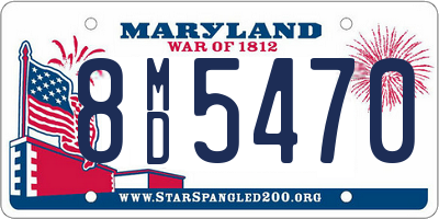 MD license plate 8MD5470