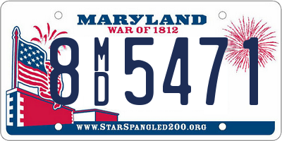 MD license plate 8MD5471