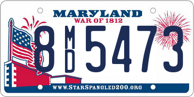 MD license plate 8MD5473