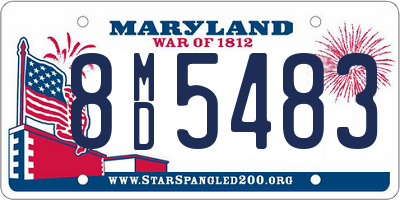 MD license plate 8MD5483