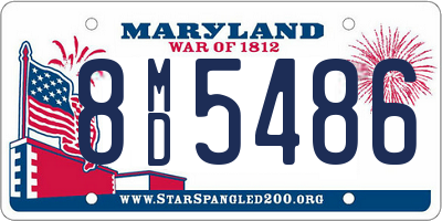 MD license plate 8MD5486