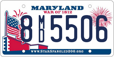 MD license plate 8MD5506