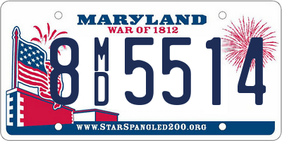 MD license plate 8MD5514