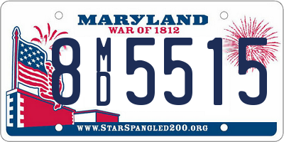 MD license plate 8MD5515