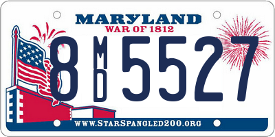 MD license plate 8MD5527