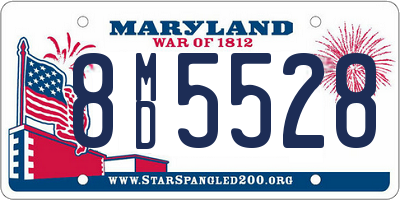 MD license plate 8MD5528
