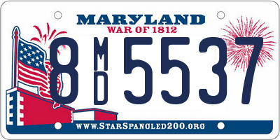 MD license plate 8MD5537