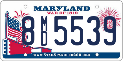 MD license plate 8MD5539