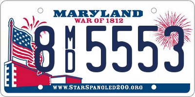 MD license plate 8MD5553