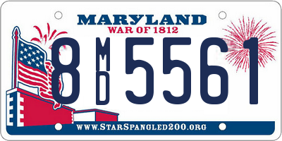 MD license plate 8MD5561