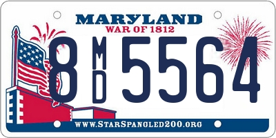 MD license plate 8MD5564