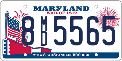 MD license plate 8MD5565