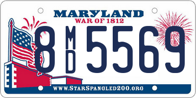 MD license plate 8MD5569