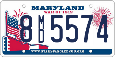 MD license plate 8MD5574