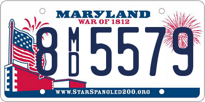 MD license plate 8MD5579