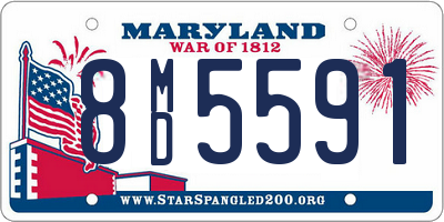 MD license plate 8MD5591