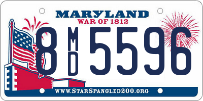 MD license plate 8MD5596