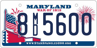 MD license plate 8MD5600