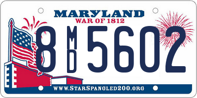 MD license plate 8MD5602