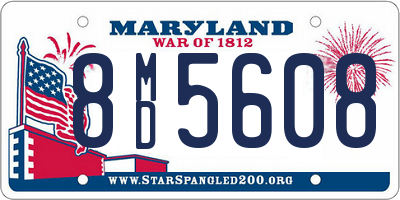 MD license plate 8MD5608