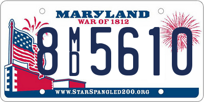 MD license plate 8MD5610