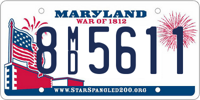 MD license plate 8MD5611