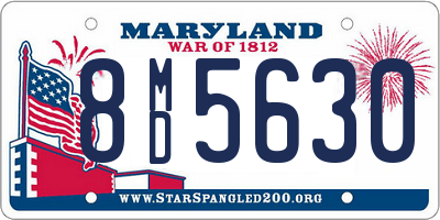 MD license plate 8MD5630