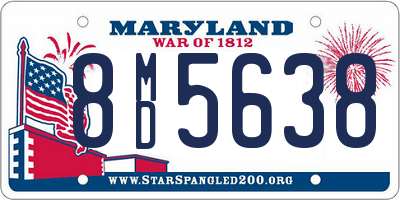 MD license plate 8MD5638