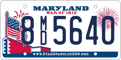 MD license plate 8MD5640