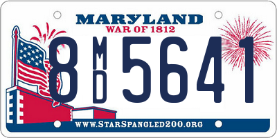 MD license plate 8MD5641