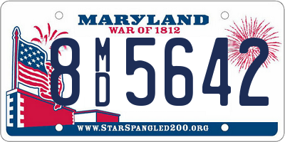 MD license plate 8MD5642