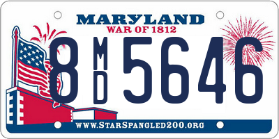 MD license plate 8MD5646