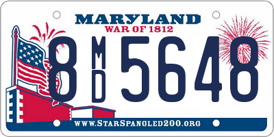 MD license plate 8MD5648