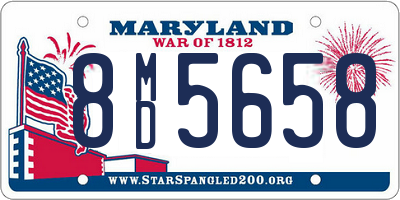 MD license plate 8MD5658